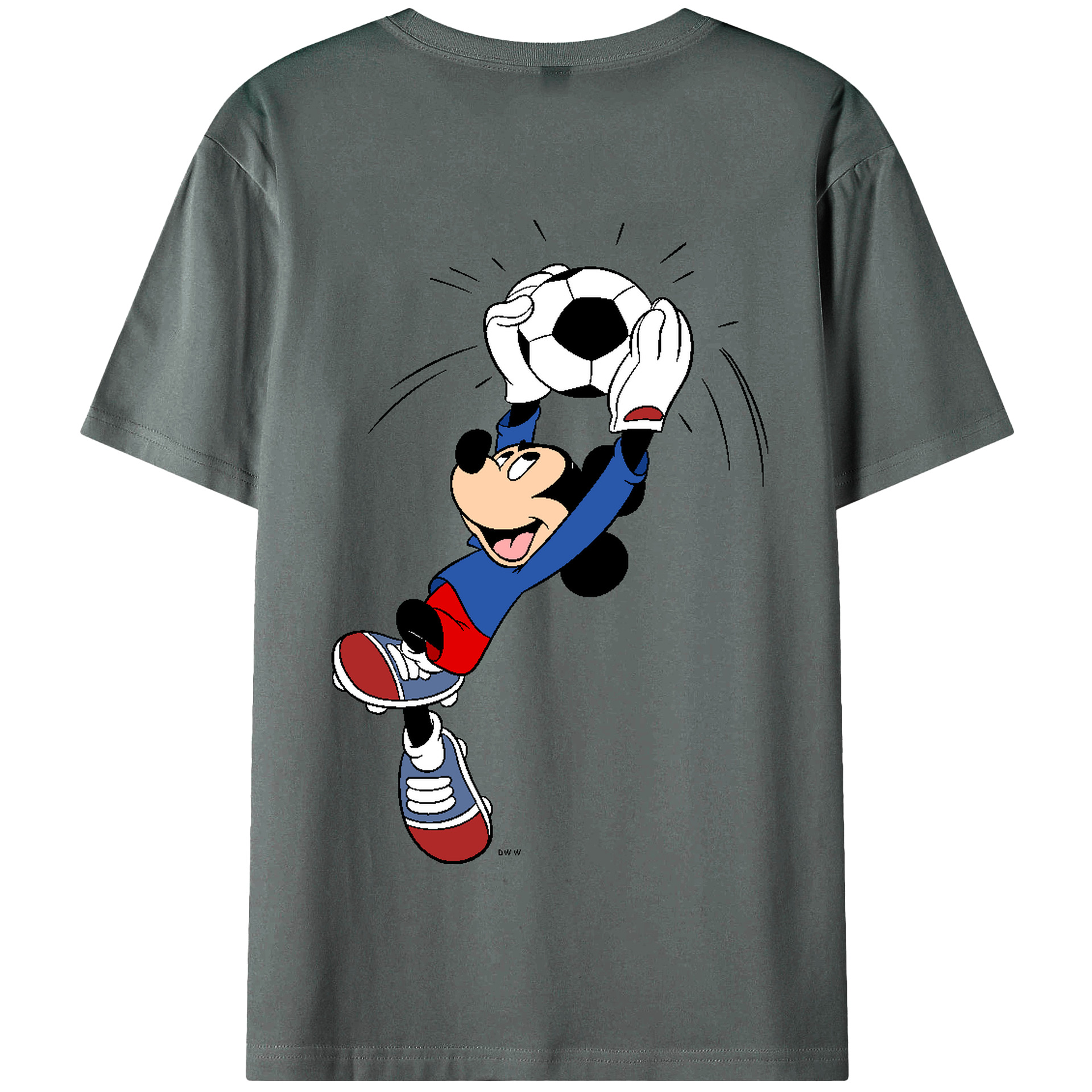 （画像用） ミッキーマウス Mickey Mouse 綿100％半袖Tシャツ（背面プリント）